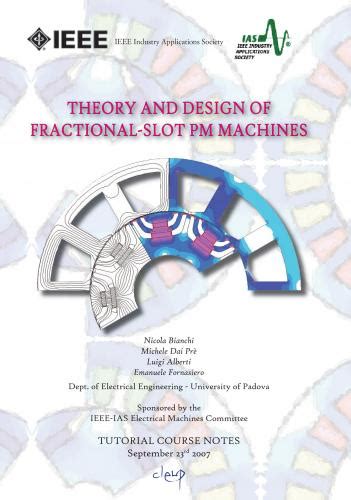 theory and design of fractional slot pm machines